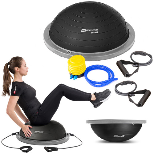 Балансувальна платформа  Hop-Sport Bosu HS-L058 black - фото №7